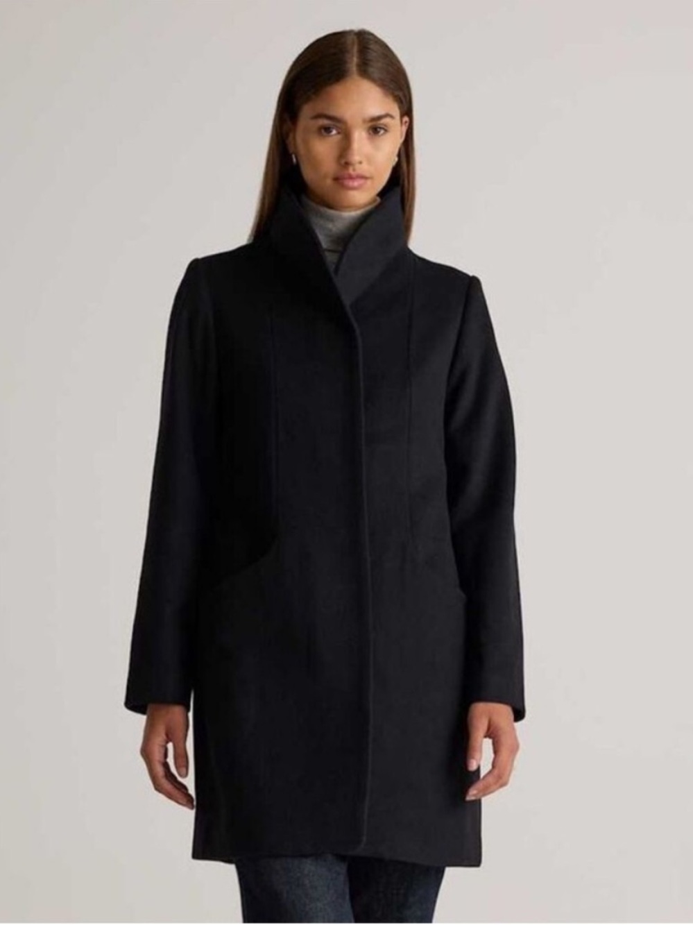 NWT Quince wool cashmere cocoon coat